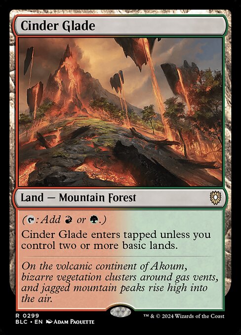 Magic the Gathering Card - Cinder Glade - MTG Circle