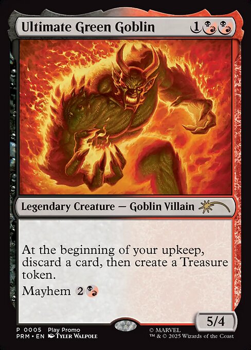 Magic the Gathering Card - Ultimate Green Goblin - MTG Circle