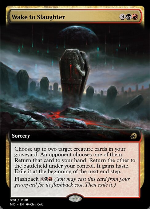 Magic the Gathering Card - Wake to Slaughter - MTG Circle