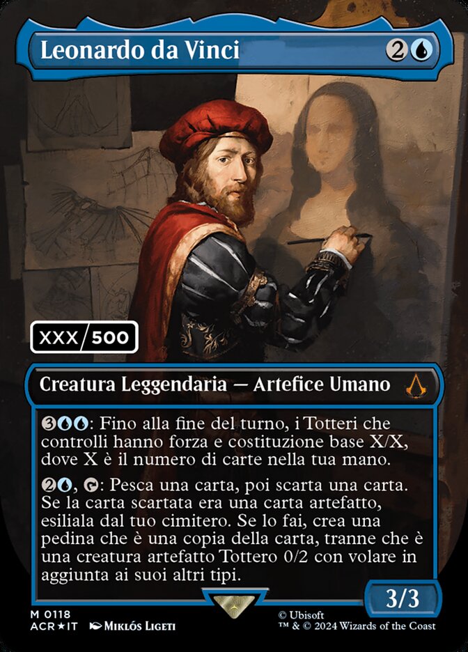 Magic the Gathering Card - Leonardo da Vinci - MTG Circle