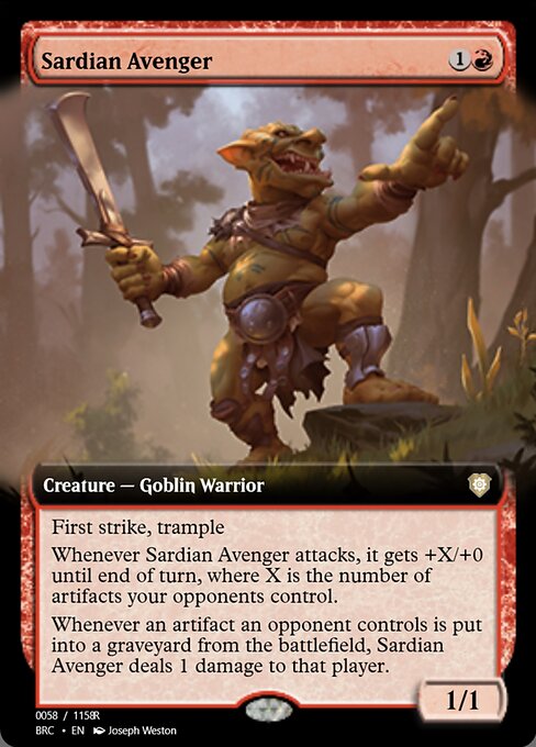 Magic the Gathering Card - Sardian Avenger - MTG Circle