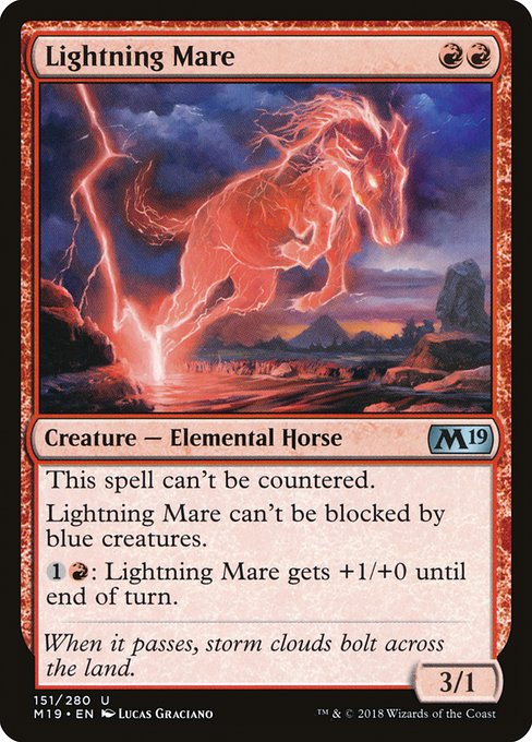 Magic the Gathering Card - Lightning Mare - MTG Circle
