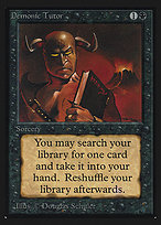 Magic the Gathering Card - Demonic Tutor - MTG Circle