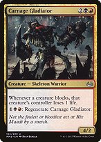 Magic the Gathering Card - Carnage Gladiator - MTG Circle