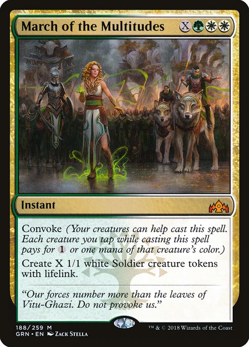 Magic the Gathering Card - March of the Multitudes - MTG Circle