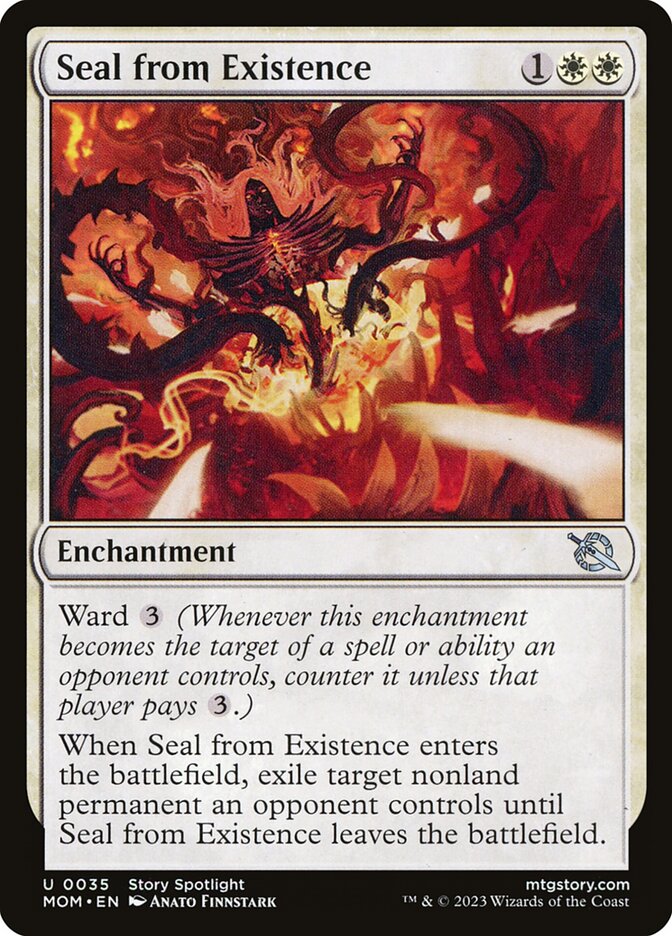 Magic the Gathering Card - Seal from Existence - MTG Circle