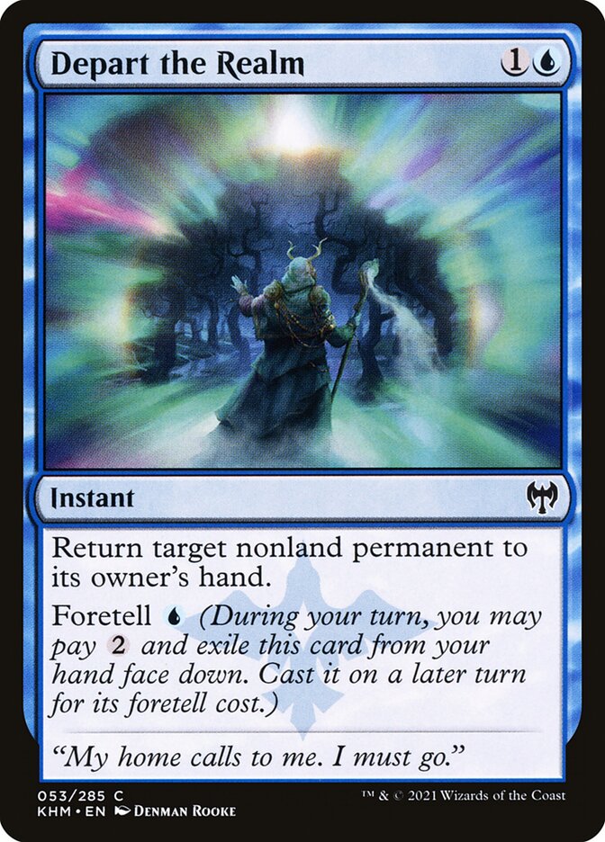 Magic the Gathering Card - Depart the Realm - MTG Circle