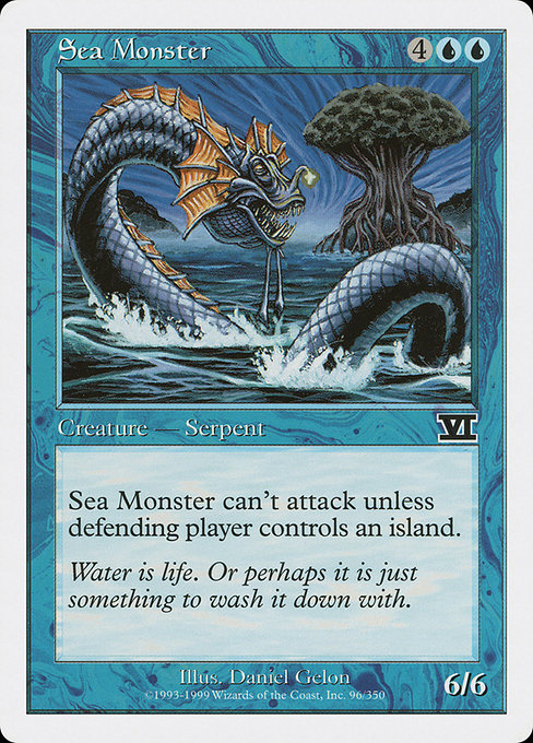 Magic the Gathering Card - Sea Monster - MTG Circle