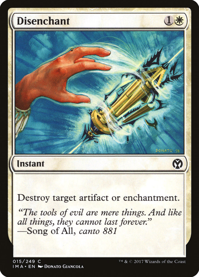 Magic the Gathering Card - Disenchant - MTG Circle