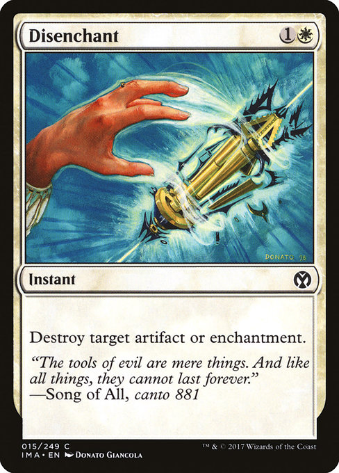 Magic the Gathering Card - Disenchant - MTG Circle