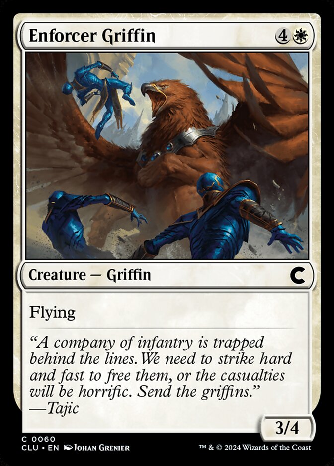 Magic the Gathering Card - Enforcer Griffin - MTG Circle