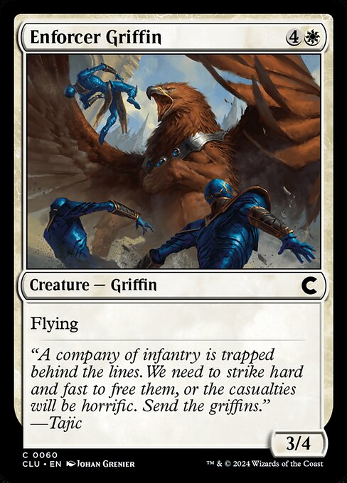 Magic the Gathering Card - Enforcer Griffin - MTG Circle