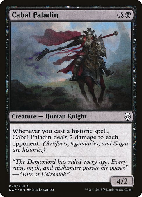 Magic the Gathering Card - Cabal Paladin - MTG Circle
