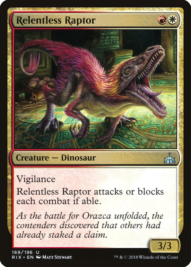 Magic the Gathering Card - Relentless Raptor - MTG Circle