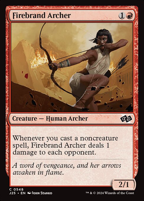Magic the Gathering Card - Firebrand Archer - MTG Circle