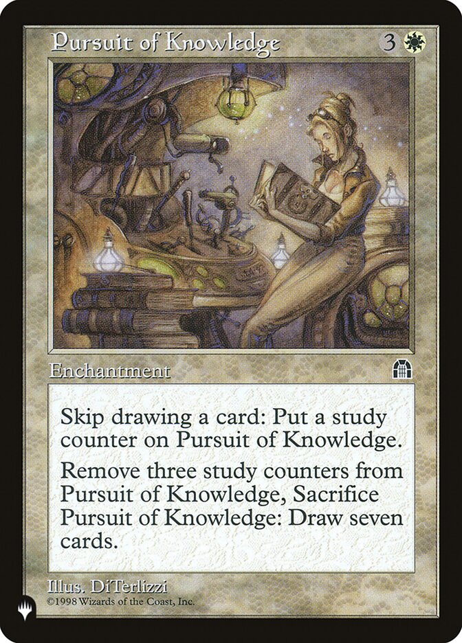 Magic the Gathering Card - Pursuit of Knowledge - MTG Circle