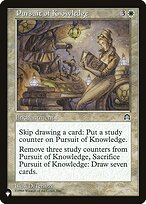 Magic the Gathering Card - Pursuit of Knowledge - MTG Circle
