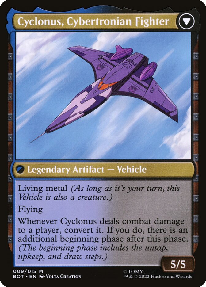 Magic the Gathering Card - Cyclonus, Cybertronian Fighter - MTG Circle