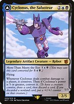 Magic the Gathering Card - Cyclonus, the Saboteur // Cyclonus, Cybertronian Fighter - MTG Circle