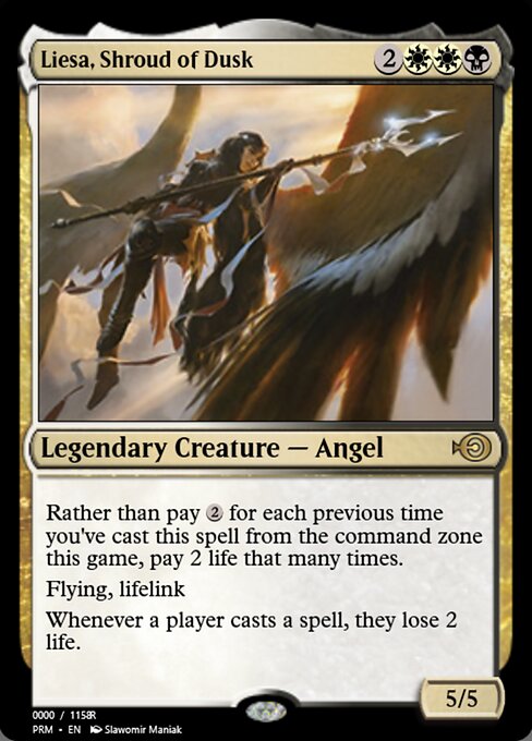 Magic the Gathering Card - Liesa, Shroud of Dusk - MTG Circle