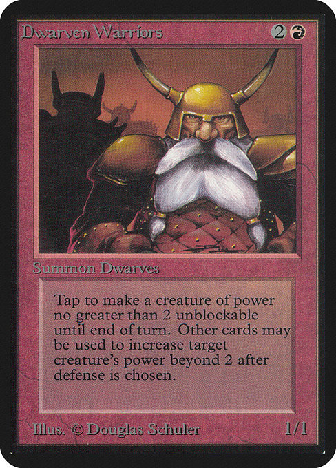 Magic the Gathering Card - Dwarven Warriors - MTG Circle