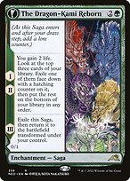 Magic the Gathering Card - The Dragon-Kami Reborn // Dragon-Kami's Egg - MTG Circle