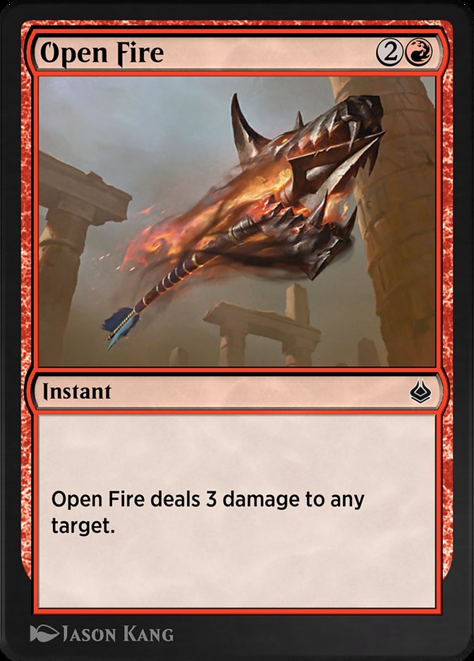 Magic the Gathering Card - Open Fire - MTG Circle