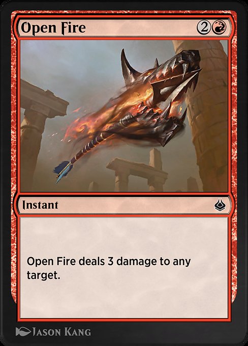 Magic the Gathering Card - Open Fire - MTG Circle