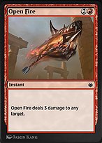 Magic the Gathering Card - Open Fire - MTG Circle