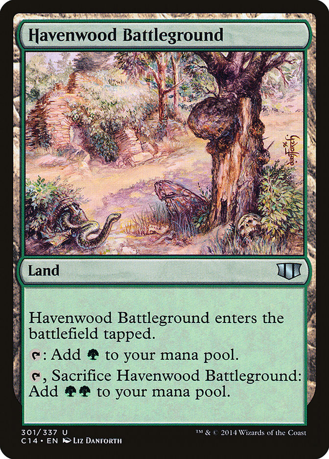 Magic the Gathering Card - Havenwood Battleground - MTG Circle
