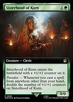 Magic the Gathering Card - Sisterhood of Karn - MTG Circle