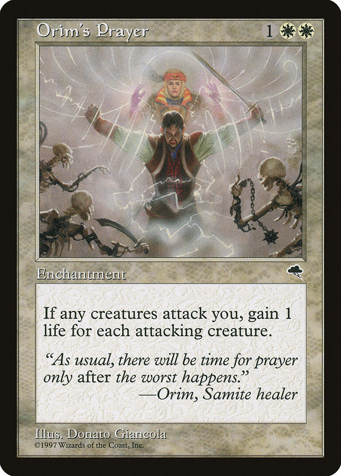 Magic the Gathering Card - Orim's Prayer - MTG Circle