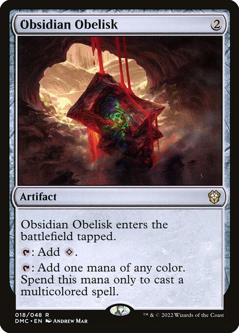 Magic the Gathering Card - Obsidian Obelisk - MTG Circle