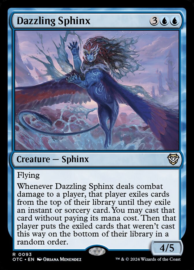 Magic the Gathering Card - Dazzling Sphinx - MTG Circle