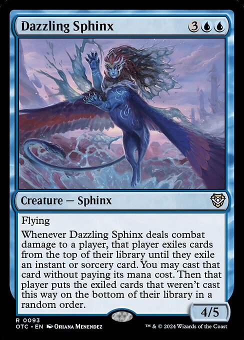 Magic the Gathering Card - Dazzling Sphinx - MTG Circle