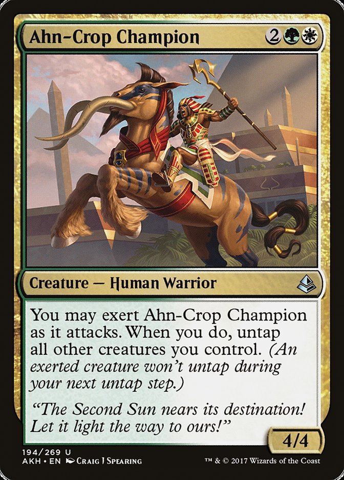 Magic the Gathering Card - Ahn-Crop Champion - MTG Circle