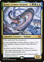 Magic the Gathering Card - Koma, Cosmos Serpent - MTG Circle