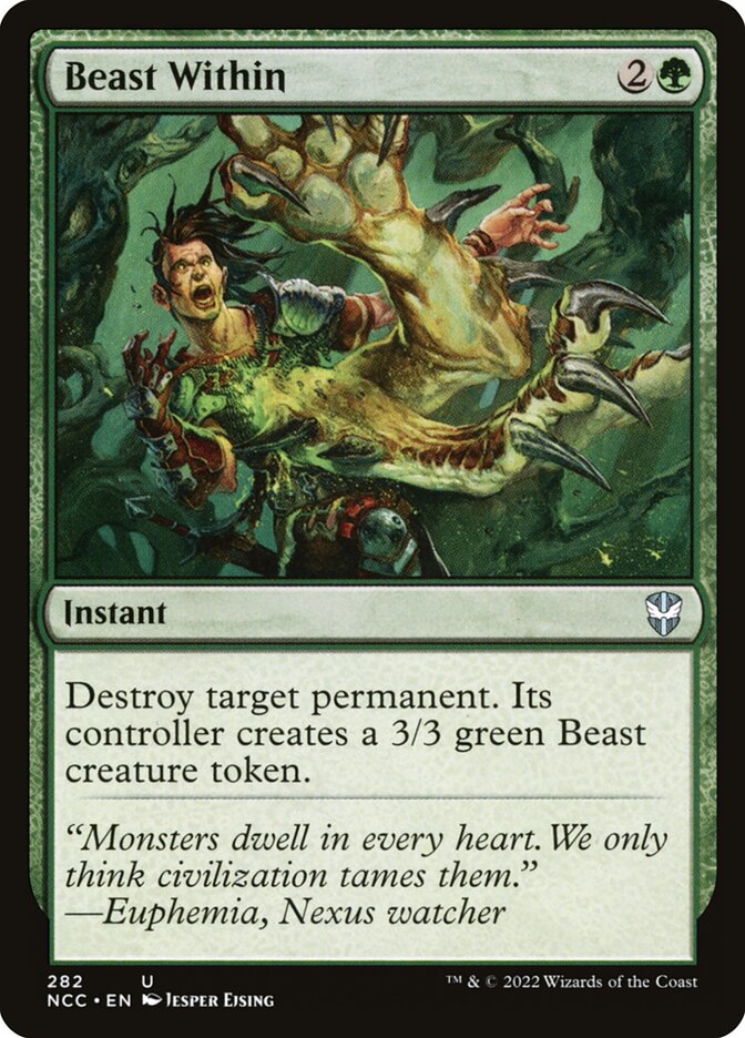 Magic the Gathering Card - Beast Within - MTG Circle