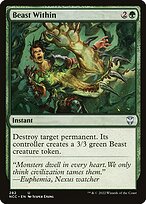 Magic the Gathering Card - Beast Within - MTG Circle