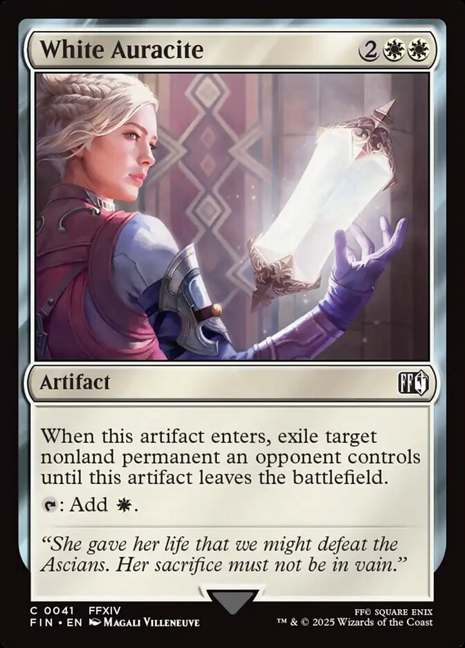 Magic the Gathering Card - White Auracite - MTG Circle
