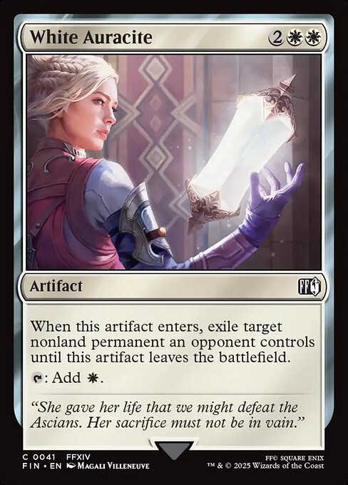 Magic the Gathering Card - White Auracite - MTG Circle