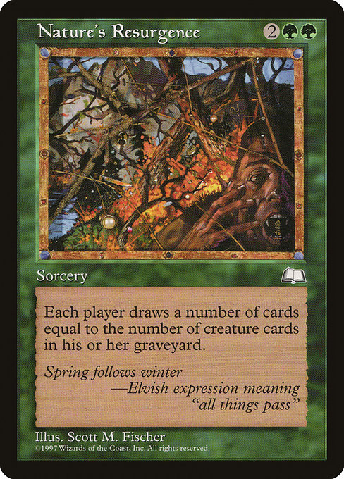 Magic the Gathering Card - Nature's Resurgence - MTG Circle