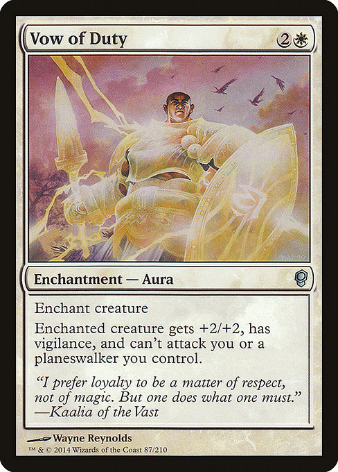 Magic the Gathering Card - Vow of Duty - MTG Circle