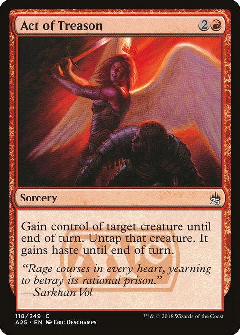 Magic the Gathering Card - Act of Treason - MTG Circle