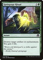 Magic the Gathering Card - Springsage Ritual - MTG Circle