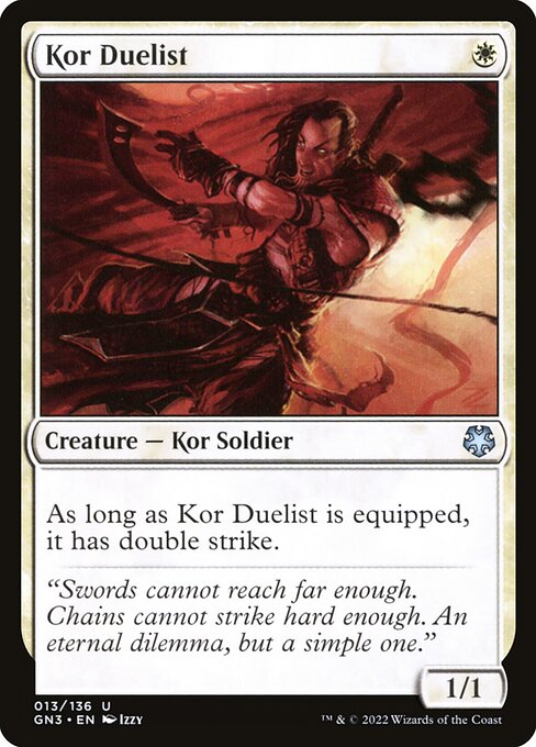 Magic the Gathering Card - Kor Duelist - MTG Circle