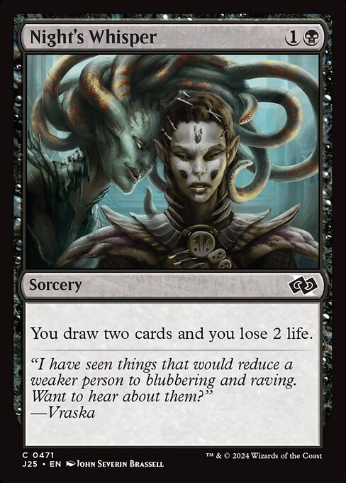 Magic the Gathering Card - Night's Whisper - MTG Circle