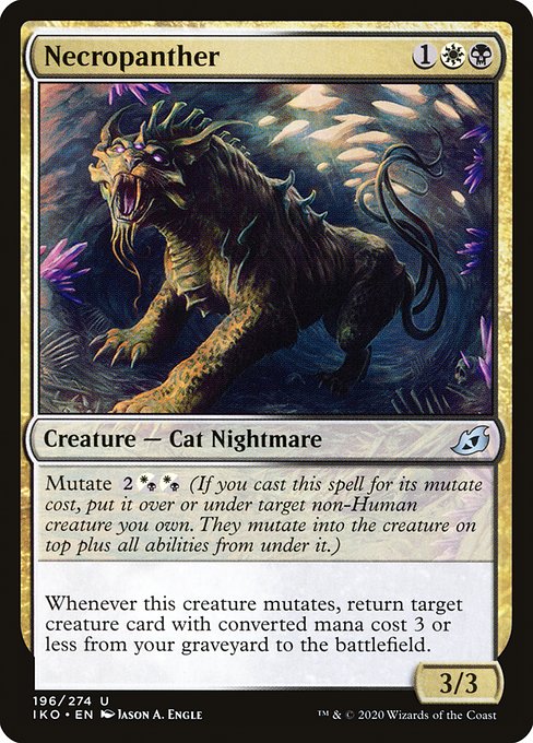 Magic the Gathering Card - Necropanther - MTG Circle