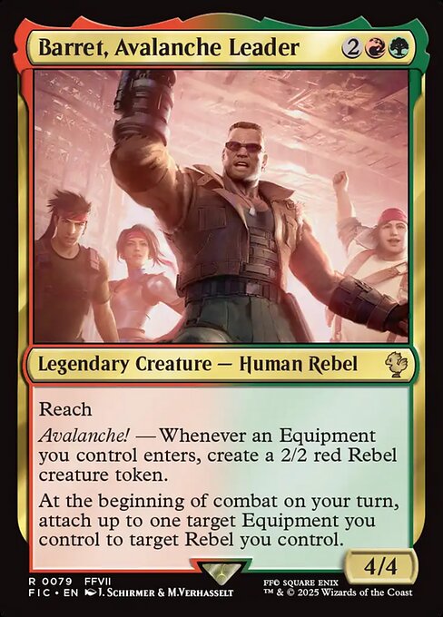 Magic the Gathering Card - Barret, Avalanche Leader - MTG Circle