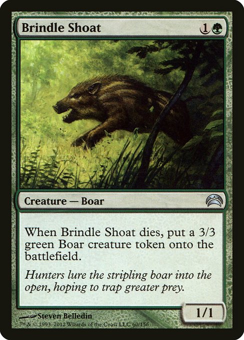 Magic the Gathering Card - Brindle Shoat - MTG Circle